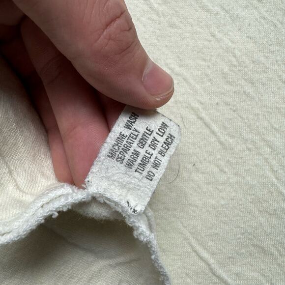 Duofold Knit Thermal 60s True Vintage White Collar Sweater - Picture 5 of 7